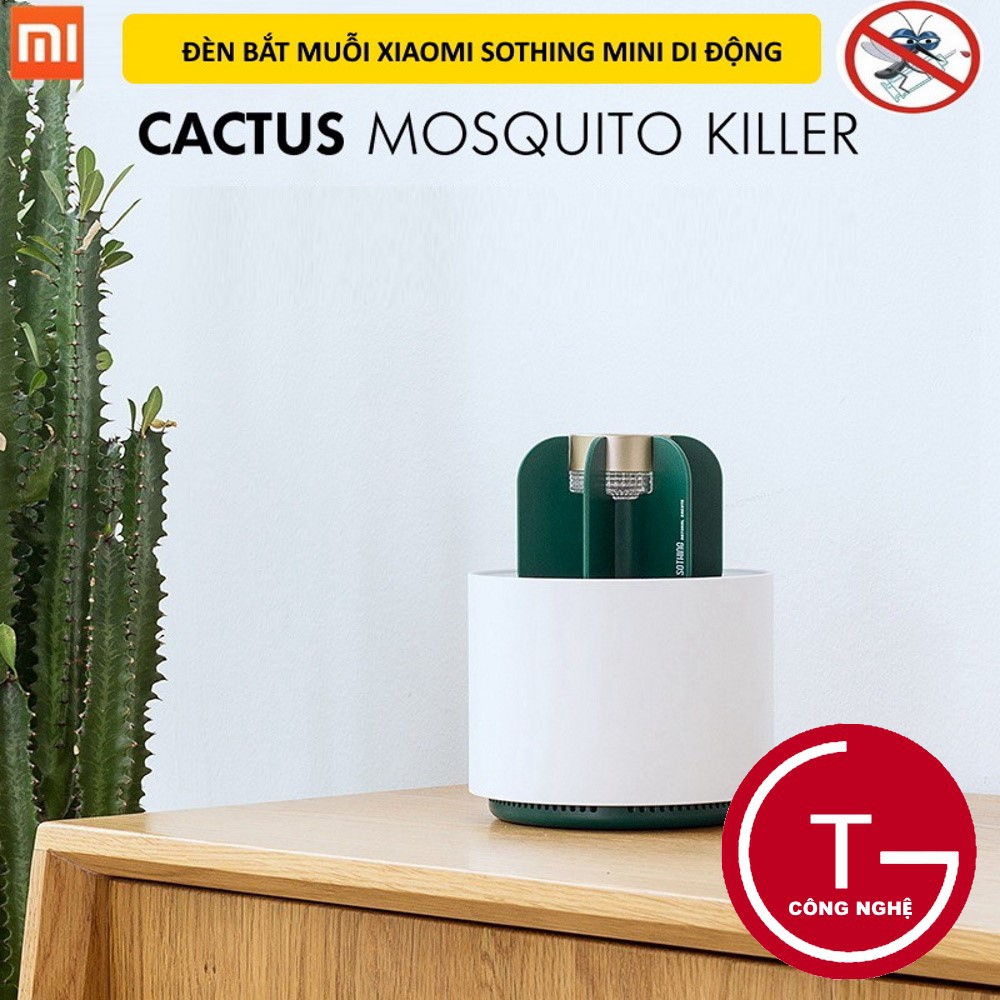 [Hàng có sẵn]Máy bắt muỗi Xiaomi Sothing CACTUS không khói không mùi sử dụng tia UV không độc hại an toàn trẻ em