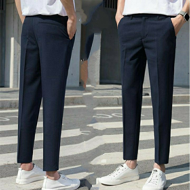 Quần Âu Nam - Quân Tây Nam Cao Cấp vải Lụa Co Giãn Chống Nhăn Kiểu Dáng Hàn Quốc Màu Xanh Than {VNXK} | BigBuy360 - bigbuy360.vn