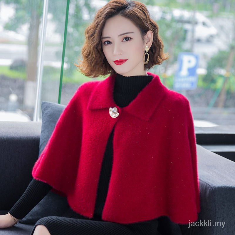 Áo Choàng Vải Len Màu Trơn Thời Trang Thu Đông 2020 Mới Dễ Phối Đồ Cho Nữ | BigBuy360 - bigbuy360.vn