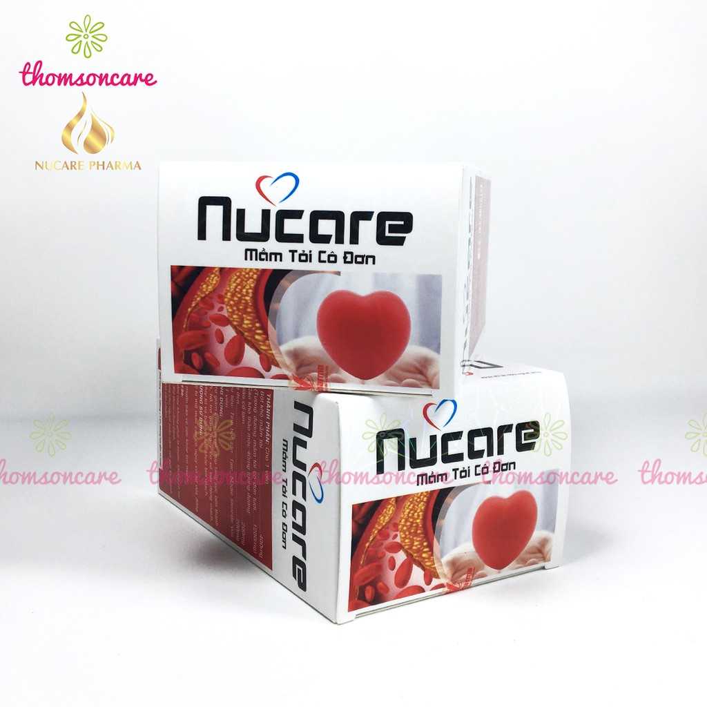 Viên uống dầu tỏi và Giảo cổ lam Nucare - Hỗ trợ giảm mỡ máu, tăng sức đề kháng, hạ cholesterol