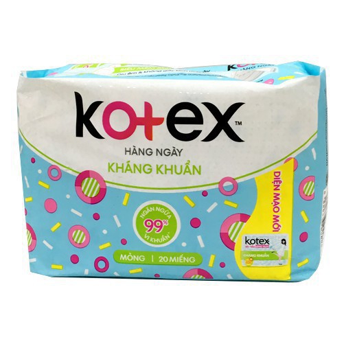 Băng vệ sinh hàng ngày Kotex kháng khuẩn     binhcaoshop