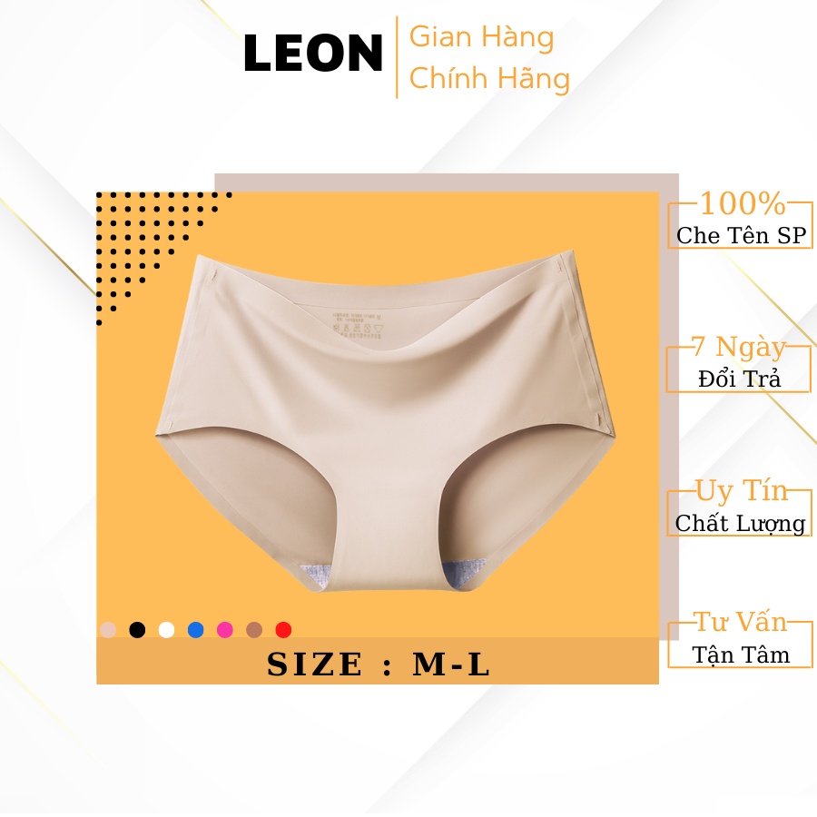 Quần Lót Su Nữ Không Đường May Co Dãn 4 Chiều Mềm Mịn Siêu Thấm Hút LEON 5032-5033