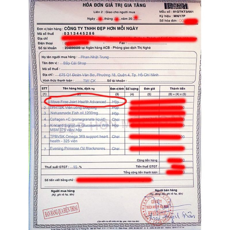 Viên Uống Bổ Khớp Move Free Joint Health 200 viên