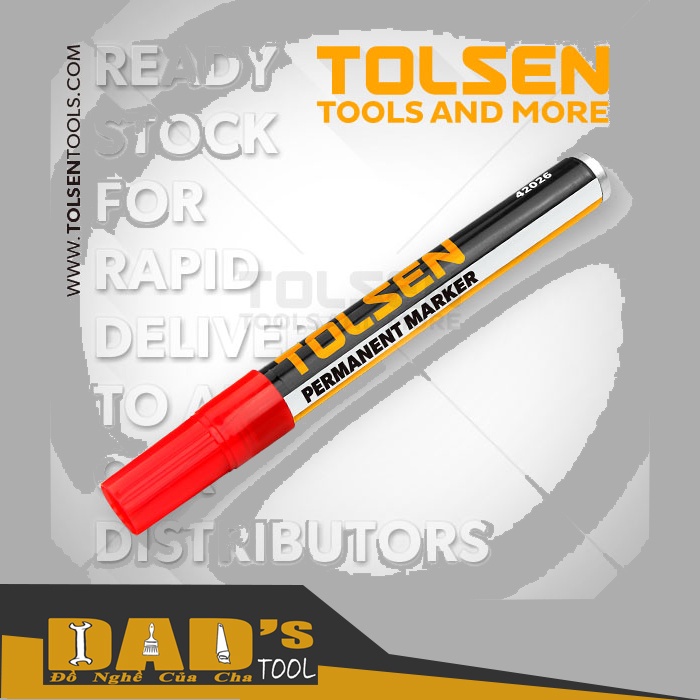 BÚT LÔNG DẦU ĐEN/ ĐỎ - TOLSEN 42025/26