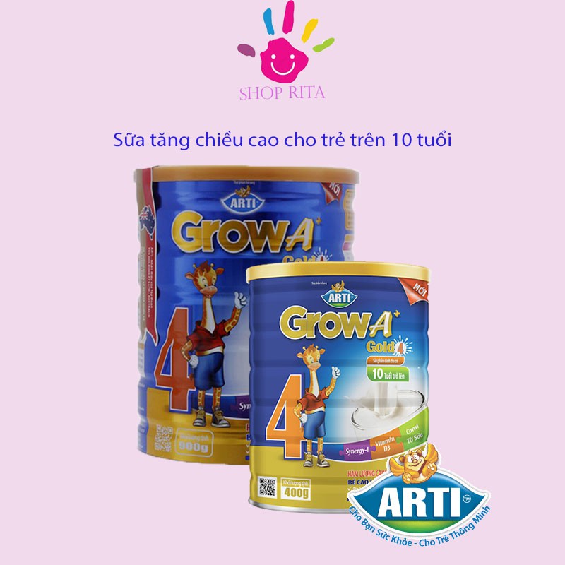 (Siêu rẻ) Sữa Arti Grow A+ Gold 4 900G - NPP chính hãng