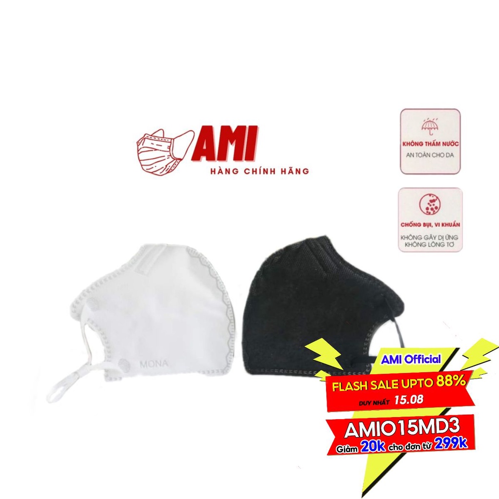 Khẩu trang cao cấp  N99 Mona mask ngăn bụi mịn - amiofficial