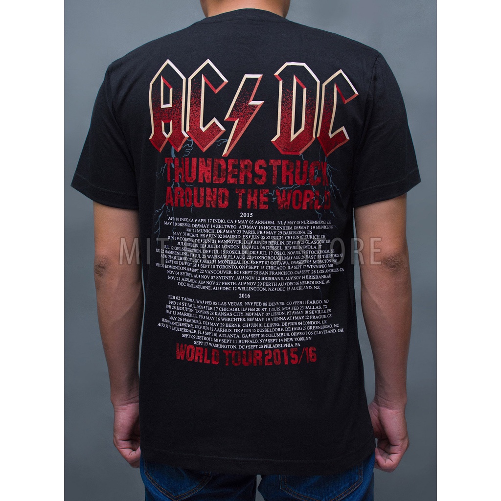 Áo ACDC - Rock band tee - Áo Rock - Size S, M, L, XL, XXL - Áo Thái Lan