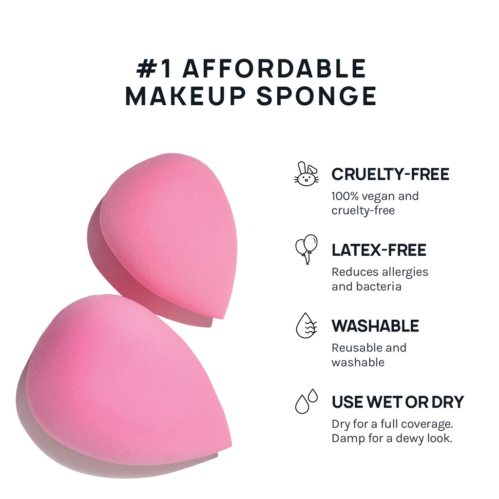 {Hàng Mỹ} Mút Tán Nền Giọt Nước, Đầu Vát, Đế Đựng Paw Paw, Sili Dip AOA Studio Wonder Blender Sponge Shopmissa / Missa