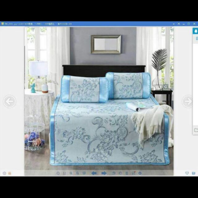 Chiếu lụa điều hòa kèm gối