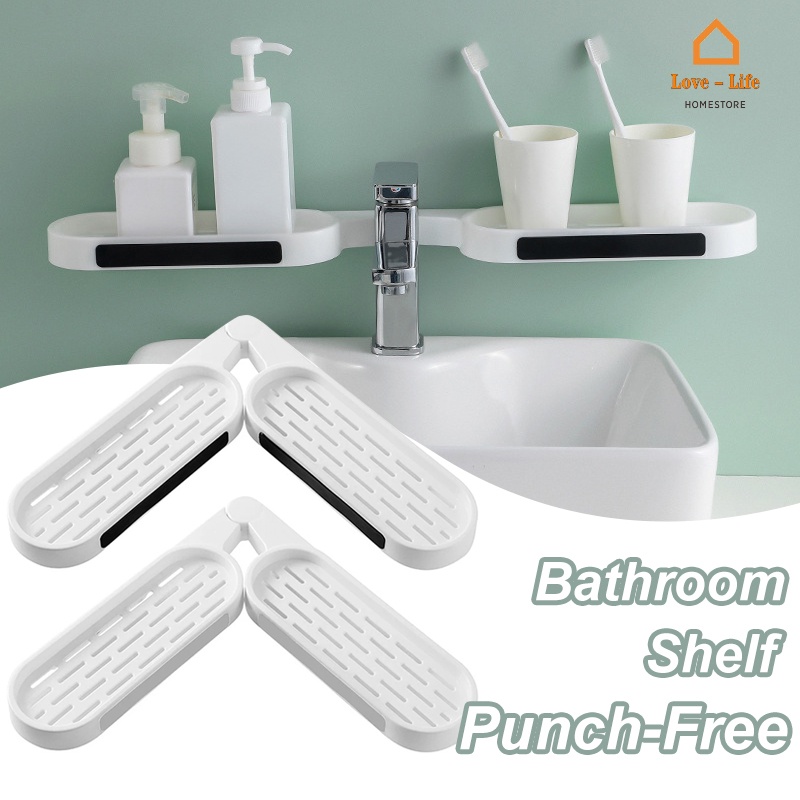 Kệ Đựng Đồ Dùng Gắn Tường Đa Năng Tiện Dụng Cho Nhà Tắm / Nhà Bếp