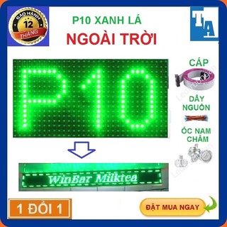 Led ma trận P10, Module led ma trận P10 xanh lá - 16 x 32 - led matrix xanh lá làm biển led ma trận chạy chữ
