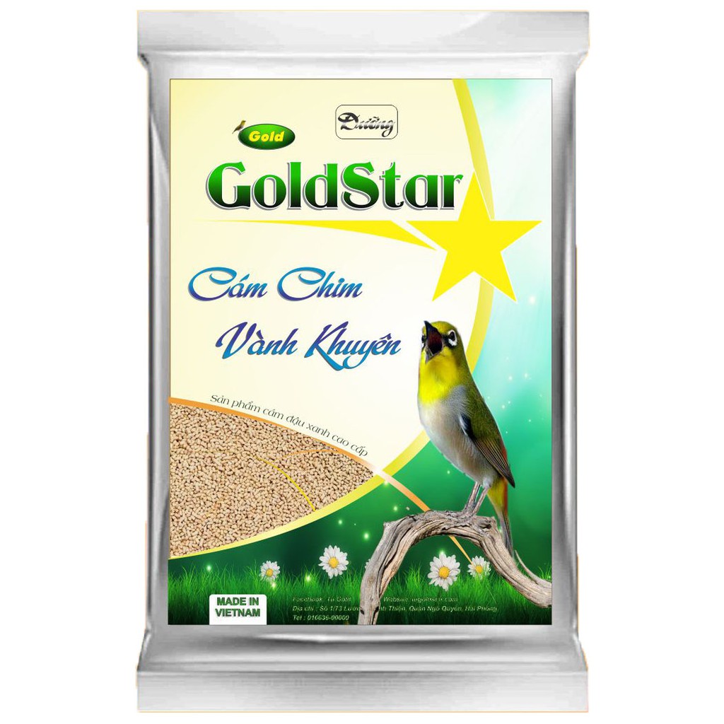 Combo 3 cám chim vành khuyên Gold Star - Dưỡng gói 200gram