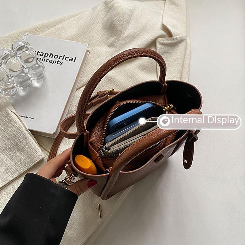 Ielgy Túi Đeo Chéo Vai Dạng Xô Siêu Lửa Phổ Biến Cao Cấp Cho Nữ