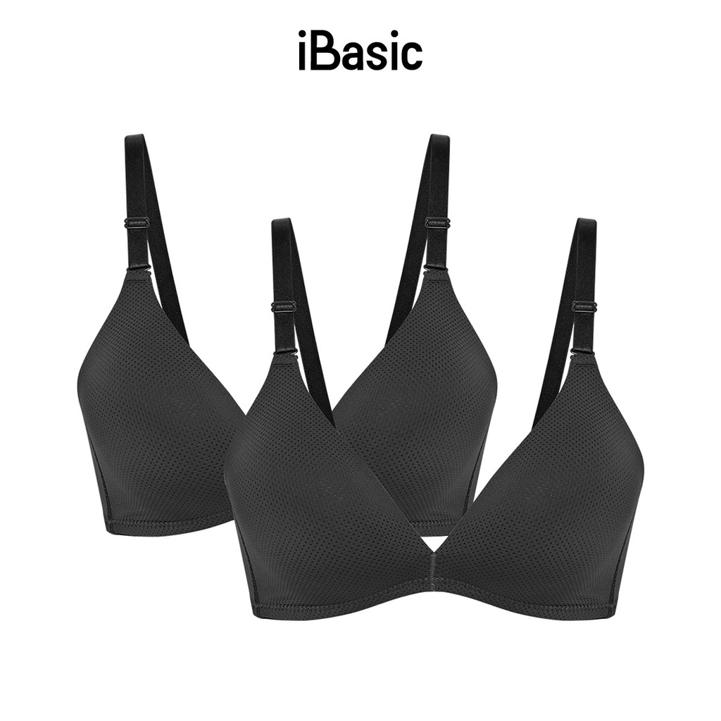 Combo 2 áo ngực Tshirt không gọng mút mỏng iBasic BRAW086-1