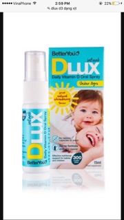 Vitamin D-lux dạng xịt 400UI