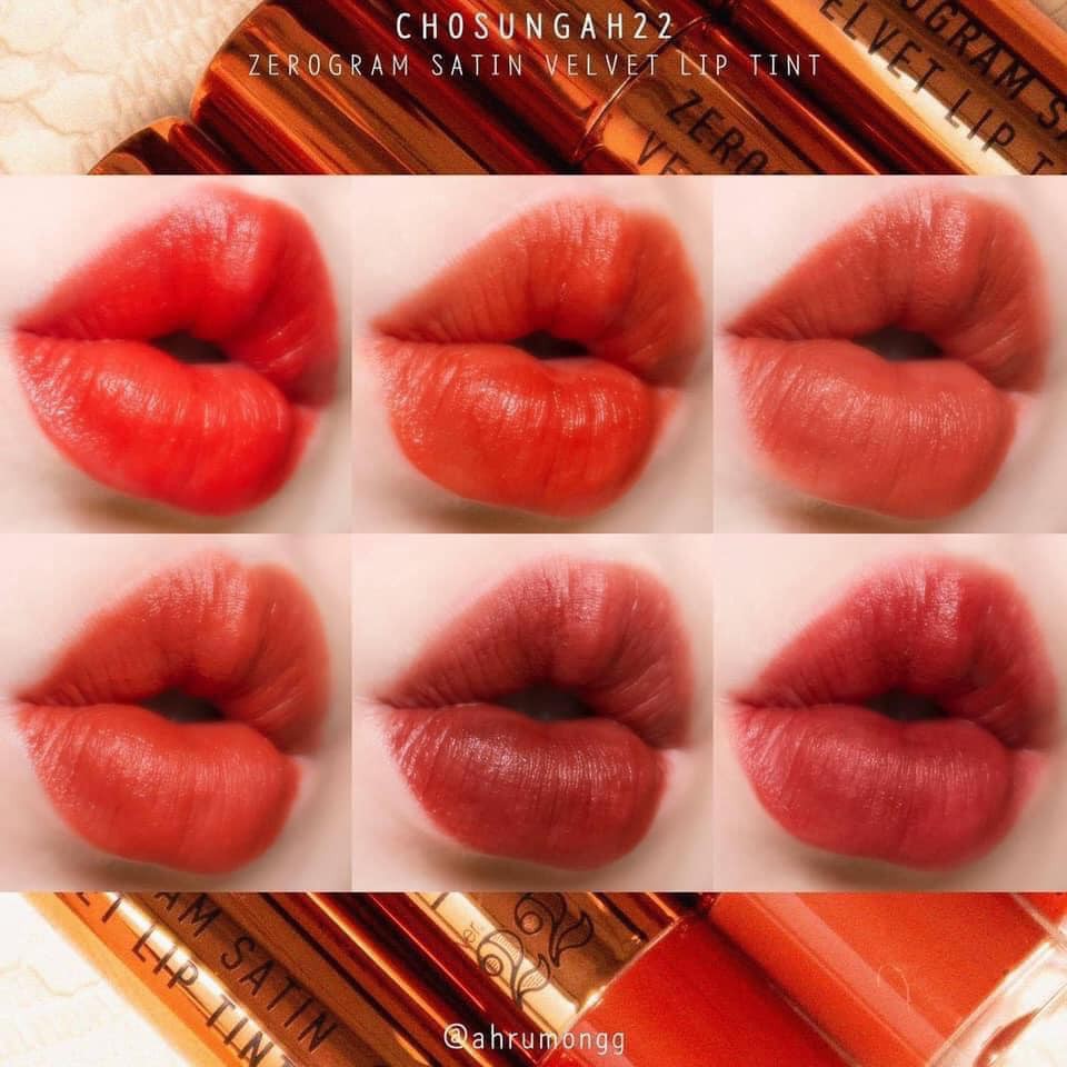 Son Kem Chosungah Ver 22 Zerogram Satin Velvet Lip Tint freeship tại