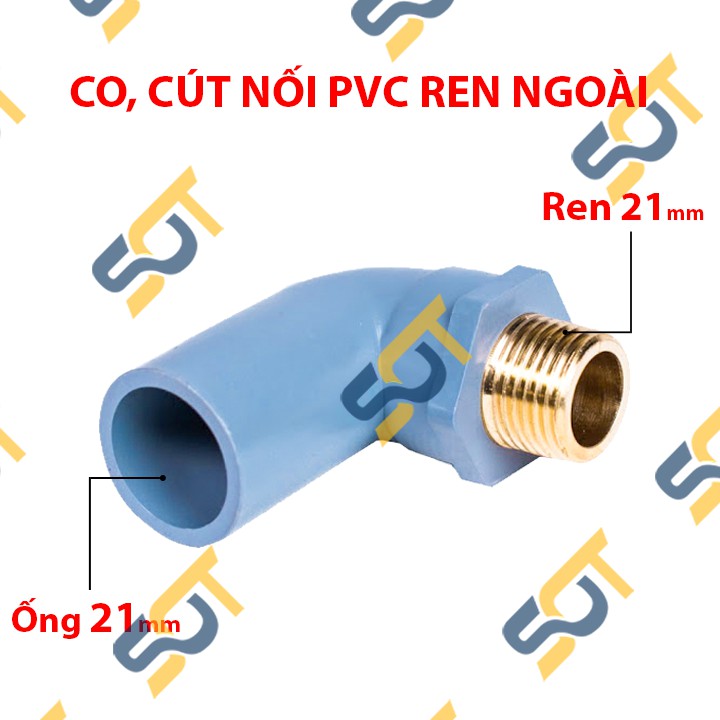 [FLASHSALE - GIÁ HUỶ DIỆT] Co, cút ống nhựa PVC ren trong đủ size, đồ nối ống nhanh, ren đồng - chất liệu nhựa PVC cao c