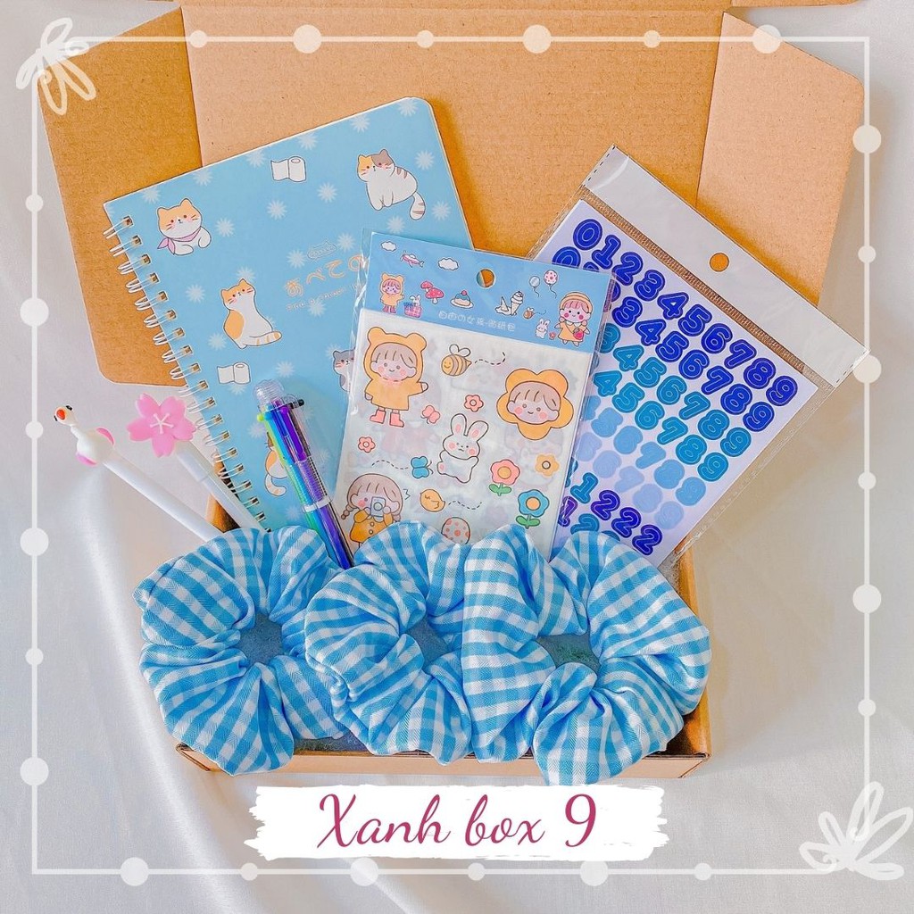 Set Quà Tặng Sinh Nhật Tone Xanh💖 Đặc Biệt Cho Bạn Nữ, 1 box gồm 2-6 món quà dễ thương | BigBuy360 - bigbuy360.vn