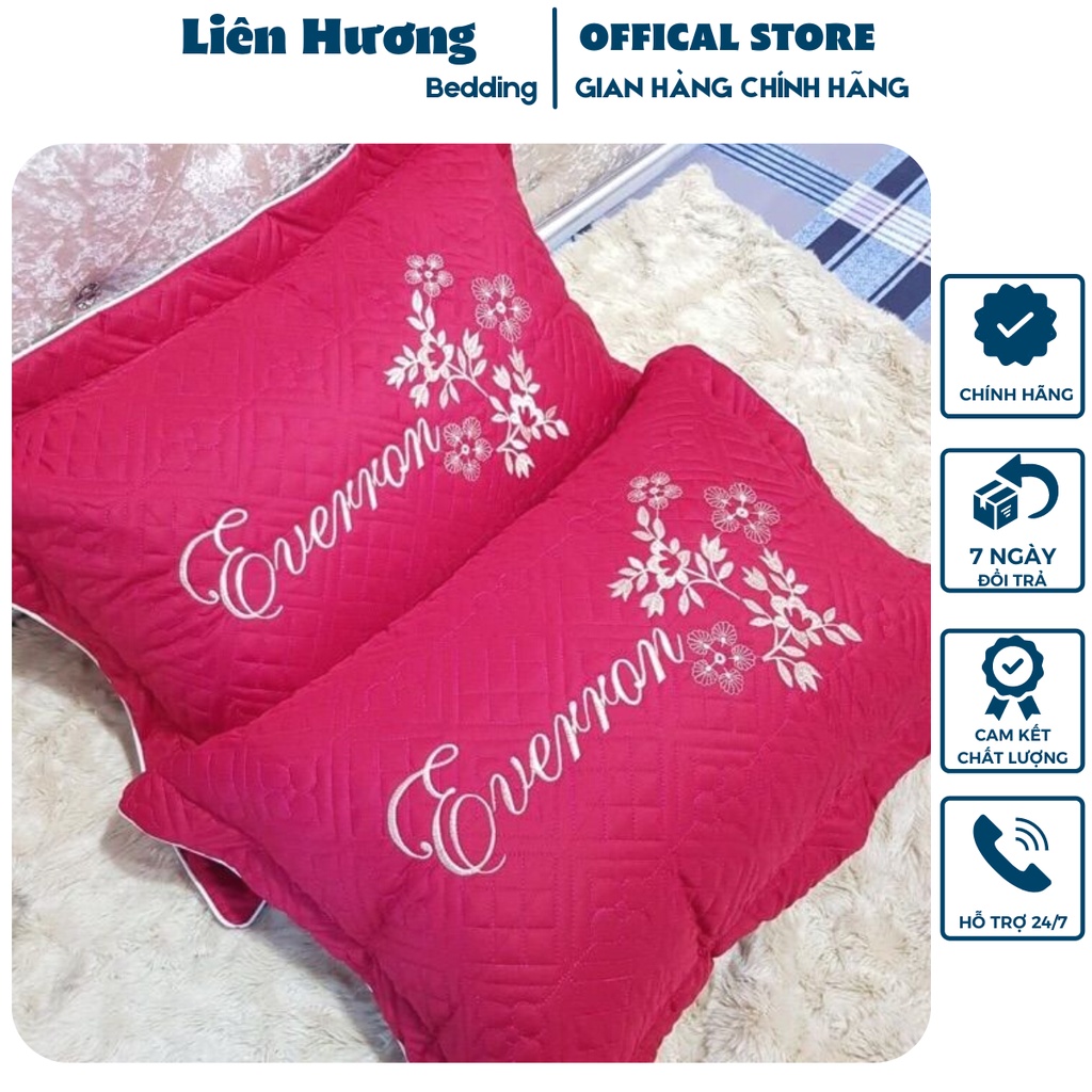 2 Vỏ gối nằm chất liệu cotton poly thoáng mát