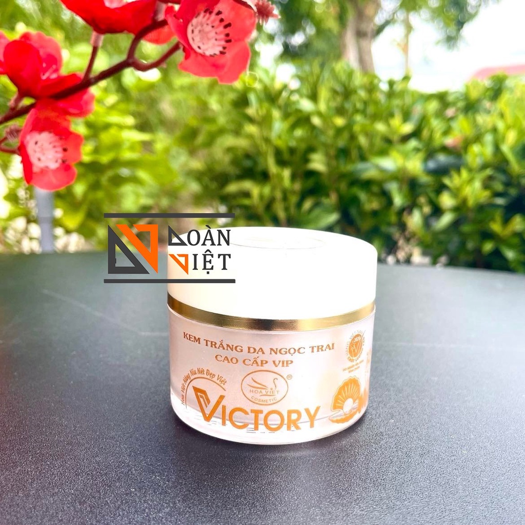 Kem FACE Dưỡng Trắng Da , Mịn da, Se khít lỗ chân lông -ngoc trai Victory Hoa Việt ( mẫu vip) 14g . Hàng Việt Nam CLC