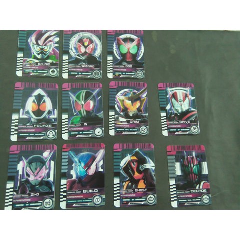 Thẻ Kamen Rider decade w ooo fourze wizard gaim drive ghost - KamiShop - Kamen Rider Card