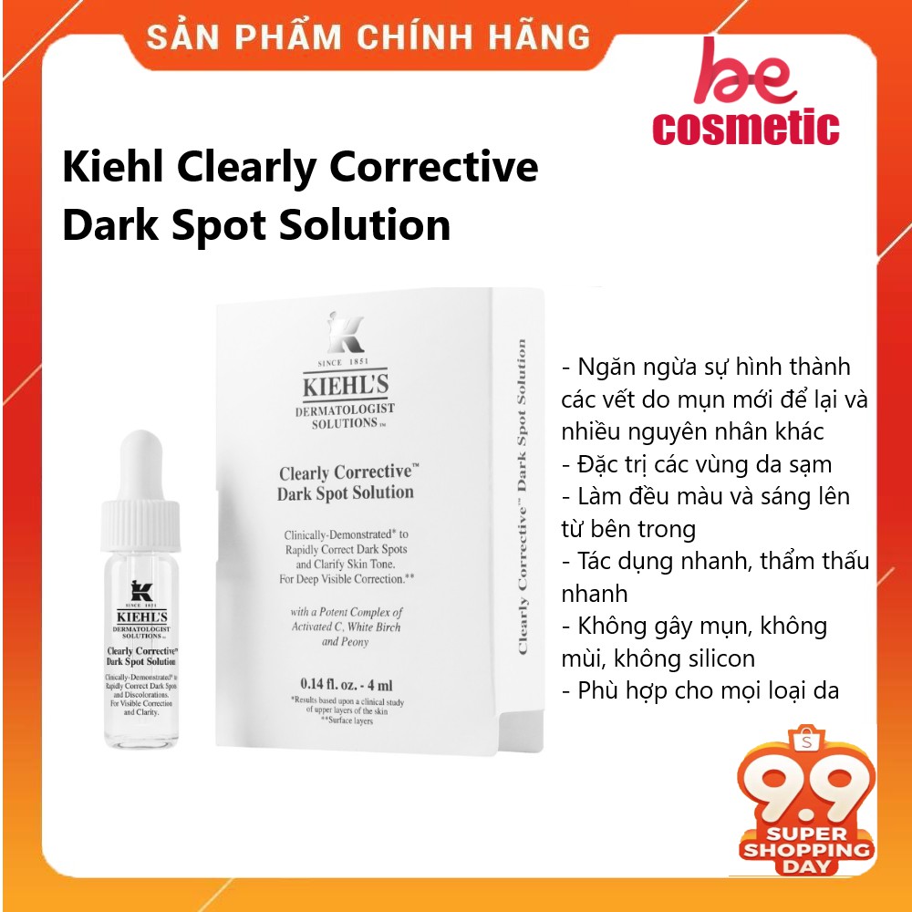 Serum Kiehls Clearly mini 4ml Corrective Dark Spot Solution