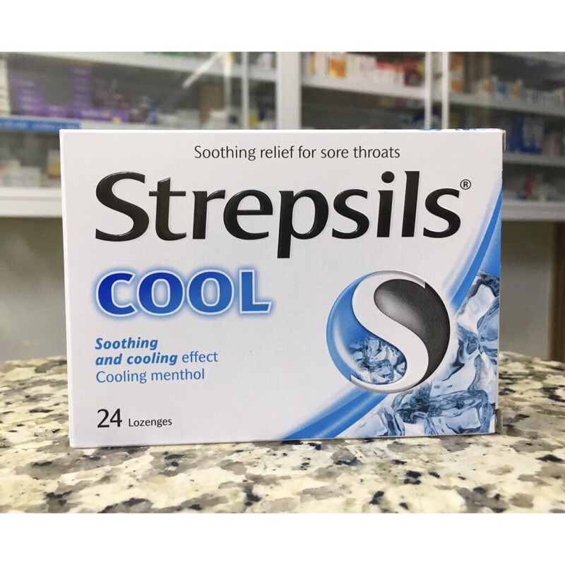 Kẹo ngậm Strepsils dạng vỉ - Hộp 24 viên