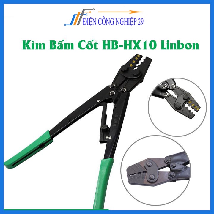 Kìm Bấm Cốt Linbon 350mm LB-25LB đầu cos Từ 1.25 - 10mm, dùng cho nhiều loại cos