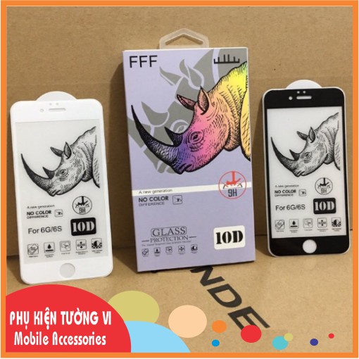 [10D Cao Cấp] Cường Lực Tê Giác Full Màn dành cho iPhone