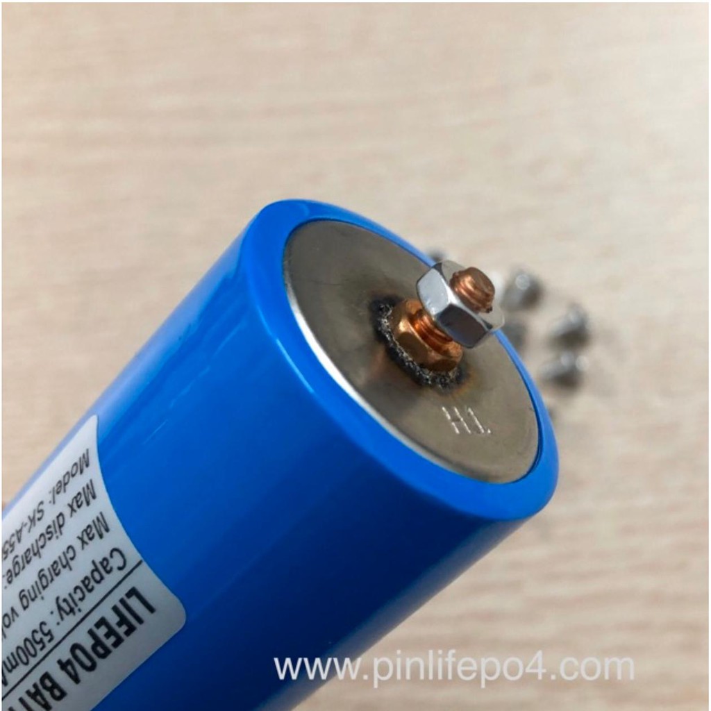 Ốc vít M4 INOX cho Pin sắt LifePO4 32650