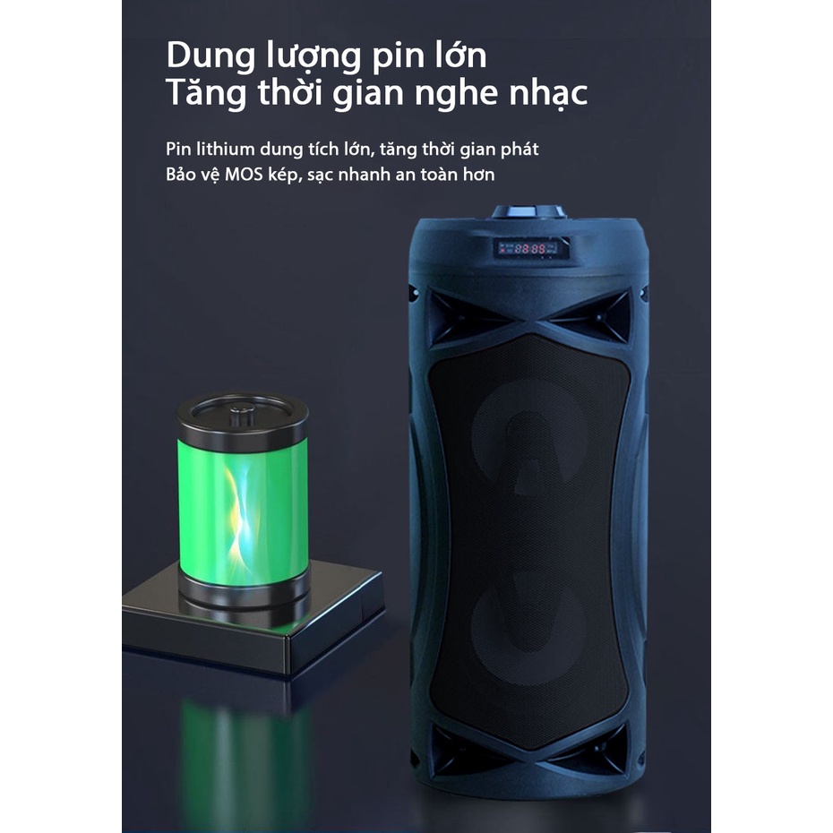 Loa Bluetooth SOONBOX-S4403, công suất 10W, dung lượng 1200mAh, thiết kế thể thao,dây đeo cá tính, tặng kèm micro remote