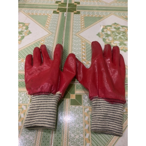Găng tay phủ cao su 2 mặt