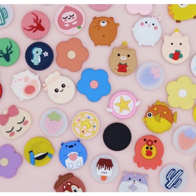 Giá đỡ điện thoại Silicon Iring Poc nhiều hình ngộ nghĩnh, nhỏ gọn tiện lợi | BigBuy360 - bigbuy360.vn