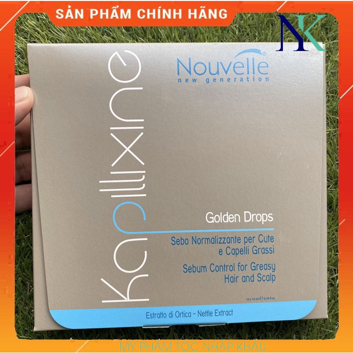 Huyết Thanh Thảo Dược Dành Cho Toc Dầu Và Da Đầu Nhờn Nouvell Golden Drop 10X10ML