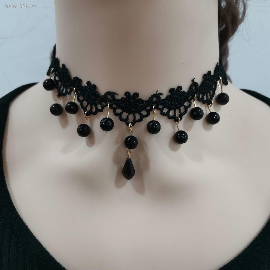 (Hàng Mới Về) Vòng Cổ Choker Phối Ren Giúp Che Vết Sẹo Và Nếp Nhăn