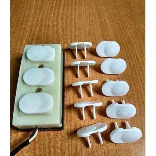 Set 10 nút nhựa bịt ổ điện an toàn cho trẻ nhỏ