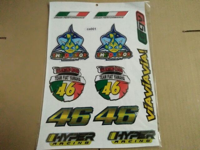 Bộ tem nổi CGV 44 trang trí xe