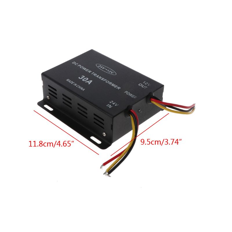 Bộ Chuyển Đổi Nguồn Điện Từ 24V Sang 12V 10/15/20/25/30A Chuyên Dụng Cho Xe Hơi