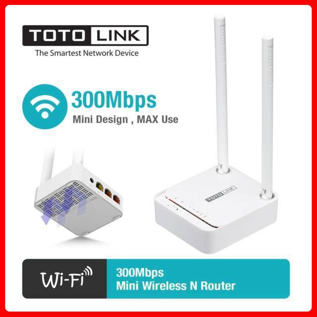 Bộ phát Wifi Totolink N200RE 2 Ăngten - tốc độ 300MB Chính Hãng - BH 24 Tháng