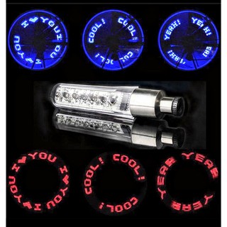 Siêu giá với 1 nắp gắn van xe máy xe đạp có đèn led hình cực chất