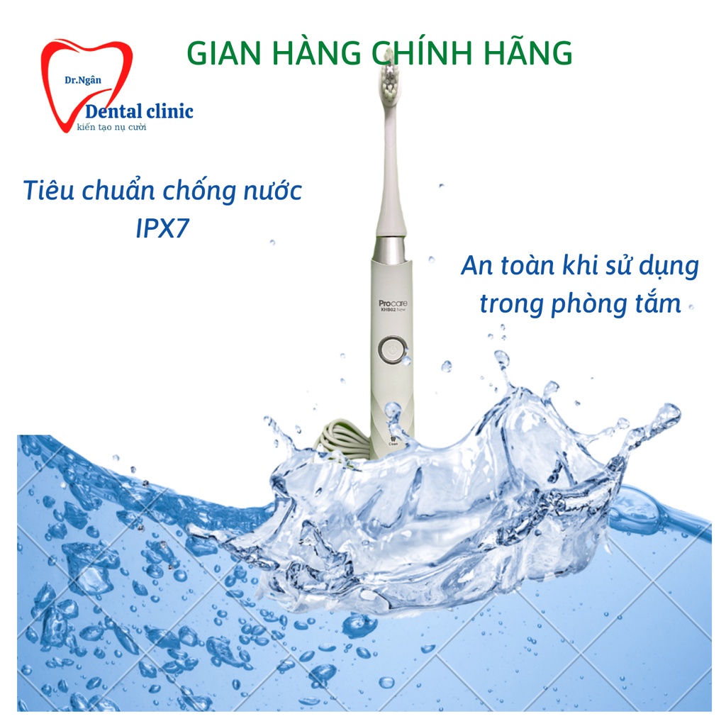 Bàn chải đánh răng điện cao cấp thế hệ mới PROCARE KHB02 NEW- máy đánh răng phiên bản mới HÀNG CHÍNH HÃNG
