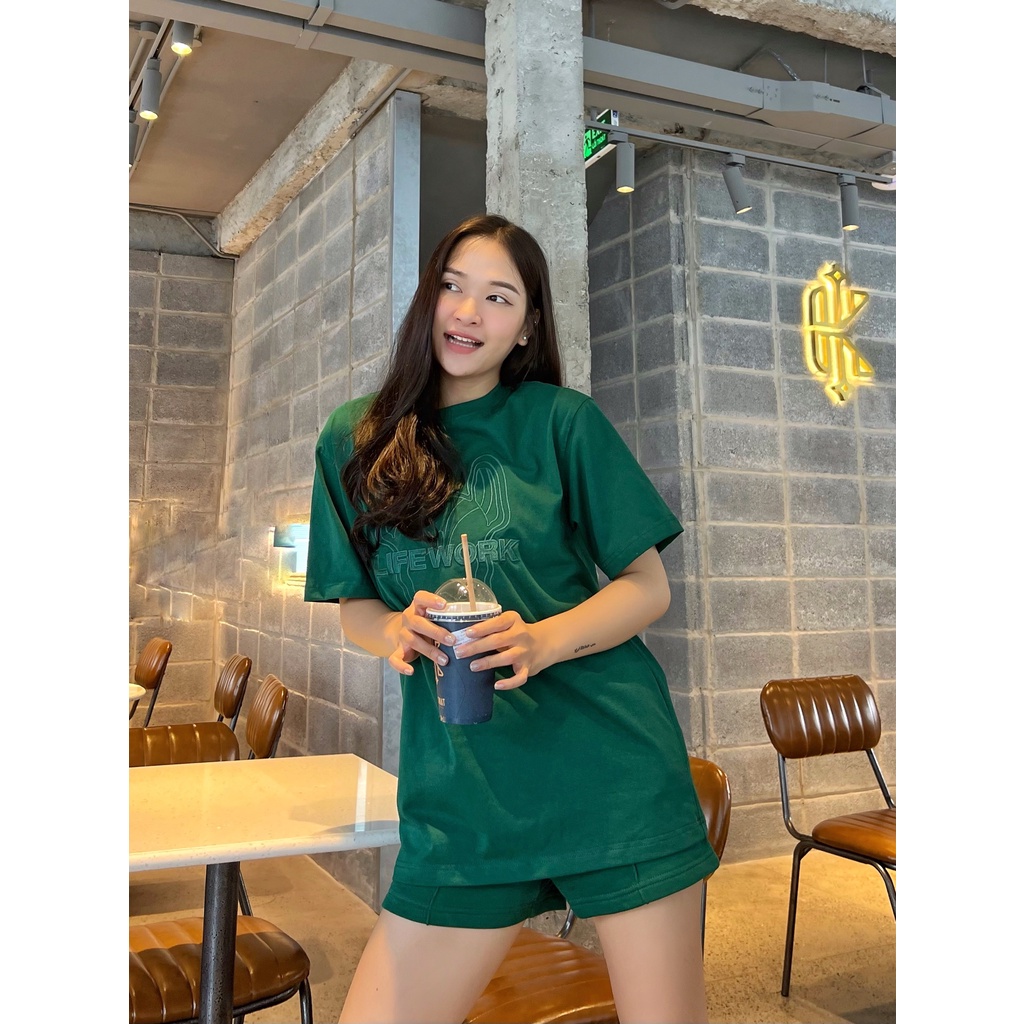 (HÀNG XUẤT XỊN) Áo thun Lifework  PK1208 5 màu thêu full xịn Hàn 2022 Về bảng màu hot, best seller Hàng đẹp, Vãi xuất dư