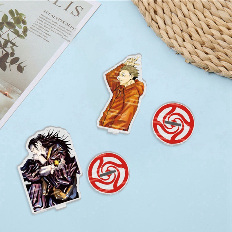 Thẻ cắm có giá đỡ hình nhân vật anime Jujutsu Kaisen dùng trang trí