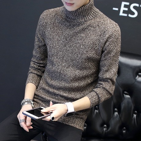 áo len cổ cao nam
