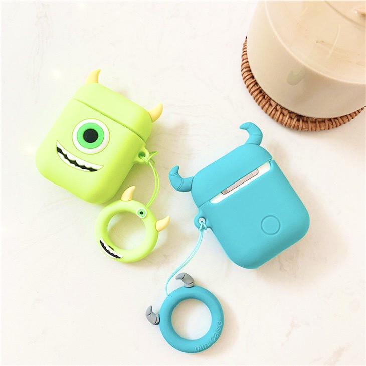 Vỏ bao đựng bảo vệ tai nghe bluetooth không dây Case airpod hình Sulley