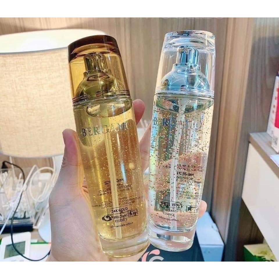 (110 ml) Serum Bergamo Luxury Gold Collagen – Serum Hàn Quốc 24K Gold Luminant Essence căng mịn da