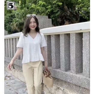 Áo babydoll cổ V 3278