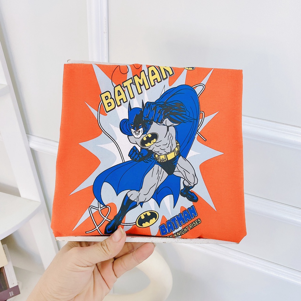 Bộ siêu nhân bé trai , đồ bộ in 3D siêu nhân cotton co giãn 4 chiều