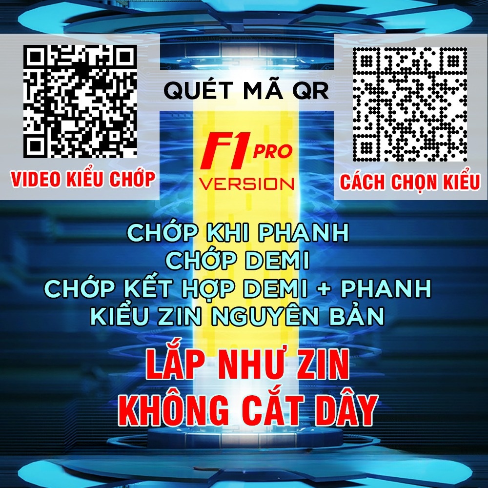 Mạch Nháy Tạo Chớp Stop F1 Winner X Sẵn Giắc Zin, Nhiều Kiểu Chớp + 1 Kiểu Zin