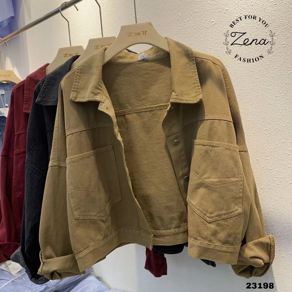 23198	KH23198- Khoác kaki 2 túi to 7645 HM | BigBuy360 - bigbuy360.vn